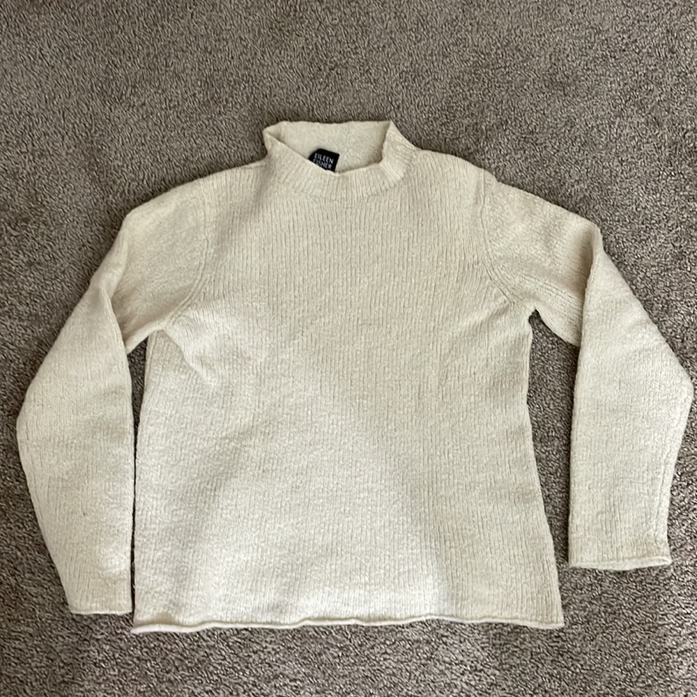 Eileen Fisher merino wool & cashmere blend sweater